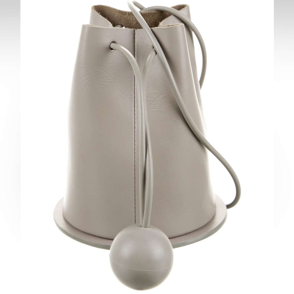 Building Block
Leather Shoulder Bag gray